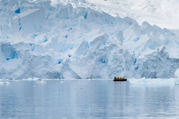 istock Zodiac Cruising near Glacier 892304256
