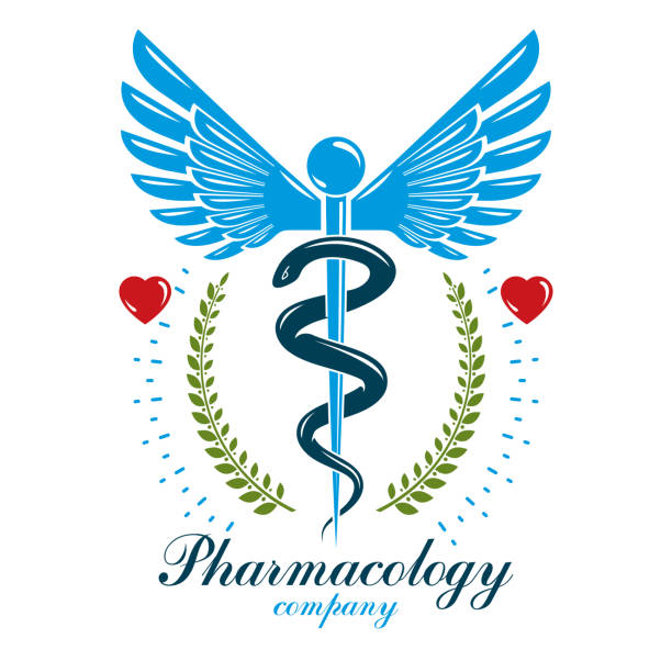 istock Aesculapius vector abstract business sign for use in medical treatment. Cardiovascular system diseases prevention conceptual emblem. 892312804