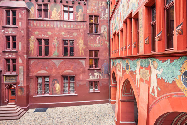istock Town Hall in Basel Switzerland 892313430