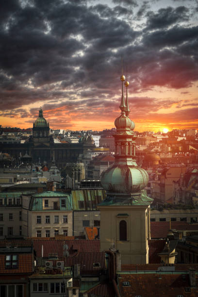 istock beautiful old streets of Prague. 892362598