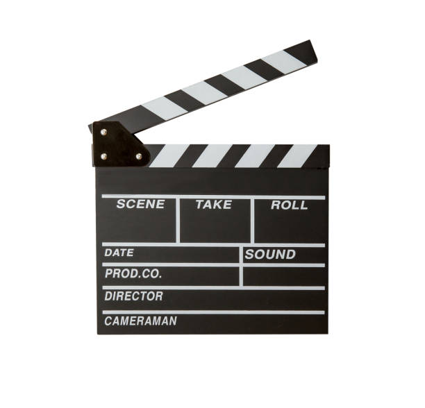 istock Movie clapper isolated on white background. 892363454