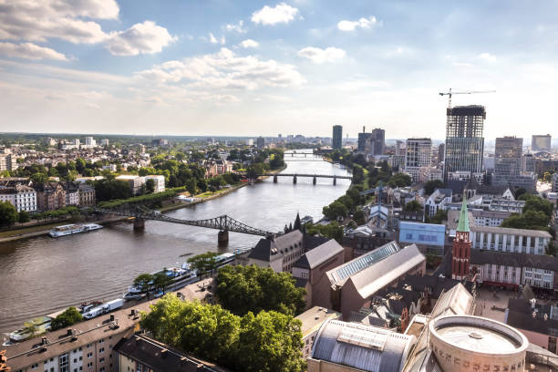 istock frankfurt germany and the main river from above 892366418