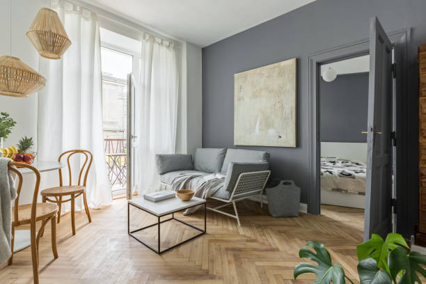 istock Living room and bedroom 892369510