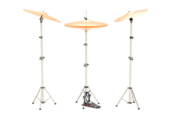 istock Set of cymbals, 3D rendering isolated on white background 892382330