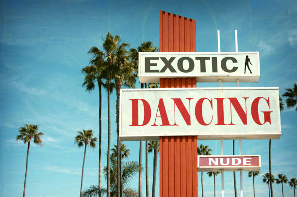 exotic dancing sign - female stripper imagens e fotografias de stock