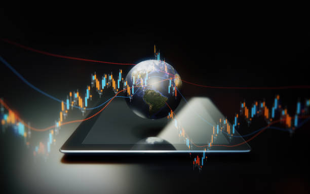 istock Financial and Technical Data Analysis Graph Showing Global Market Trends 892395124