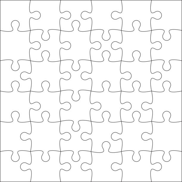 illustrazioni stock, clip art, cartoni animati e icone di tendenza di puzzle vuoto. - puzzle jigsaw puzzle connection togetherness