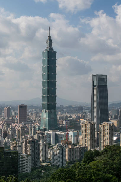istock View from the Elephant Mountain at Taipei, Taiwan 892411998
