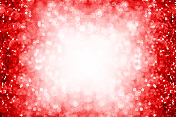Red sparkle background border for birthday, New Year, Christmas or Valentine frame Red white glitter sparkle confetti explosion background or party invite for happy birthday frame, wedding border, Valentine’s Day love beauty, Christmas card or new years eve fireworks burst greeting card white decoration glitter stock pictures, royalty-free photos & images
