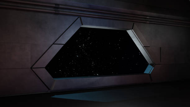 space environment, ready for comp of your characters.3d rendering