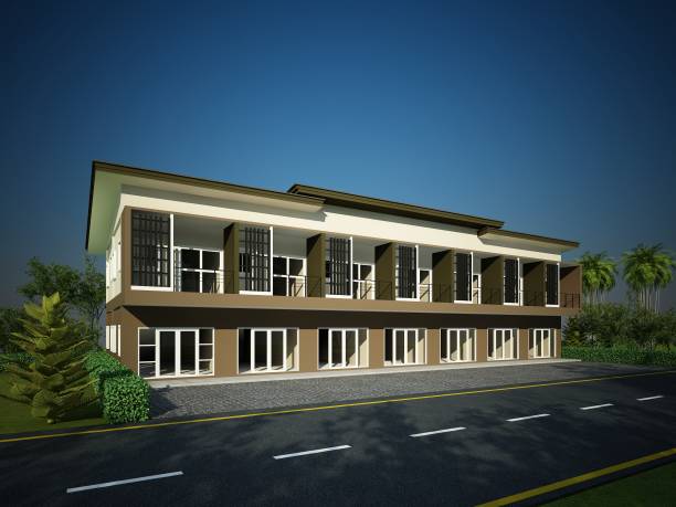 istock sketch design of house ,3d rendering 892531392