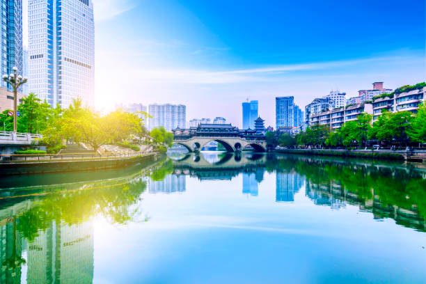 istock Architectural landscape of Chengdu, Jinjiang 892539252