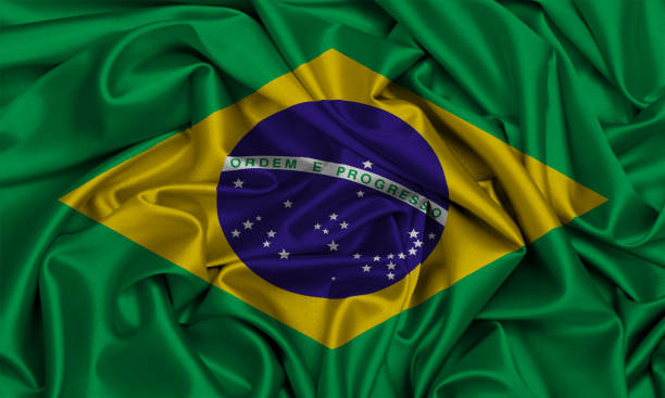 istock Brazil flag  silky ripple 892547724