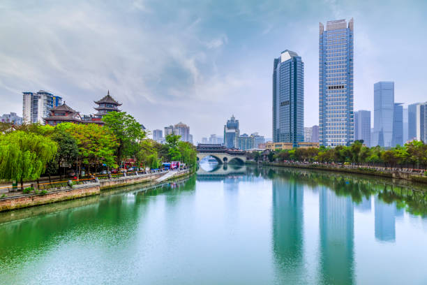 istock Architectural landscape of Chengdu, Jinjiang 892548456
