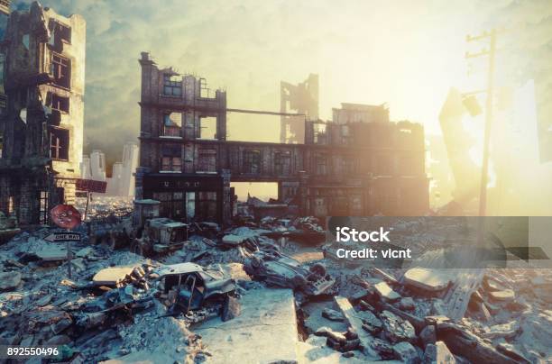 Apokalyptischen Sonnenuntergang Stockfoto und mehr Bilder von Syrien - Syrien, Krieg, Erdbeben