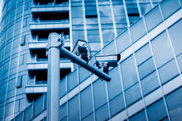 istock Security camera in front of the office building 892558762