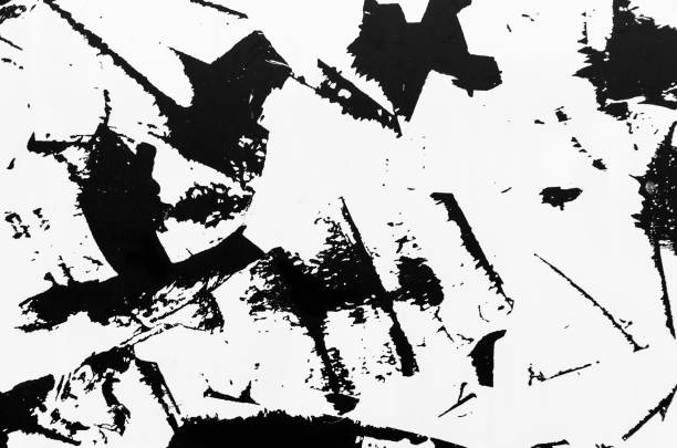 istock A metal sheet covered with white paint scratched 892570936