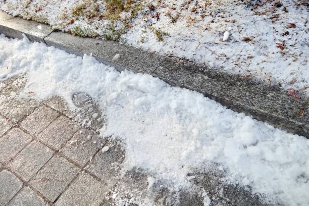 istock snow on walkway and path in winter, Seoul, South Korea 892578436