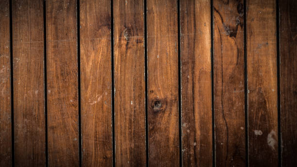 istock Wood table floor with natural pattern texture. Empty template  wood board can be used as background. 892604066