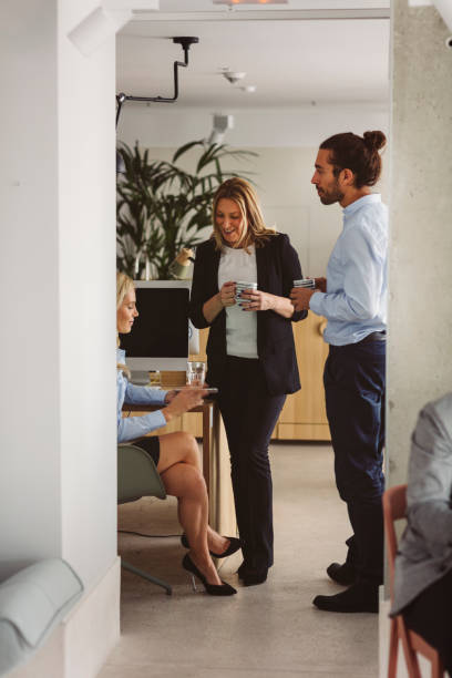 istock Businesspeople In The Modern Office 892639236