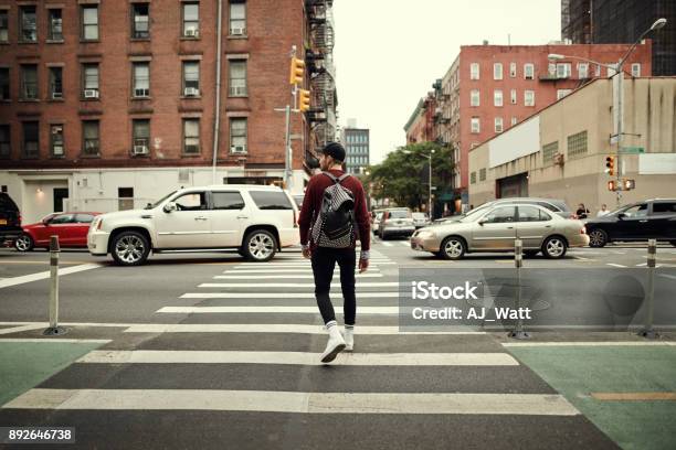 Looks Like Its All Clear To Walk Stock Photo - Download Image Now - Walking, City, Men