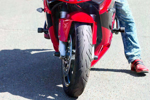 istock Biker on a motorcycle stopped on the road 892670880