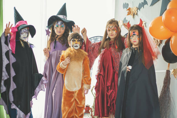 istock Children at Halloween party 892671274