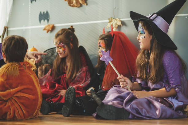 istock Children costume party 892671282