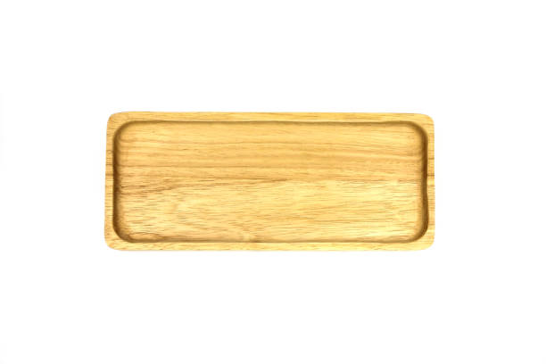istock Wooden plate isolated on white background. 892678784