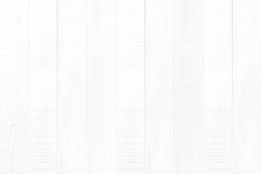 Empty clean new white wood panel wall texture for background