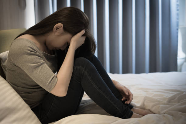 istock woman feel depression 892691386
