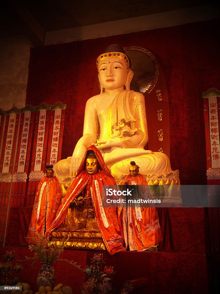 buddha in temple - Shangai  Buddha Stock Photo