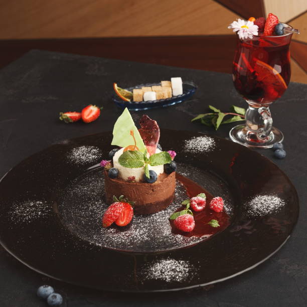 istock Exclusive mousse dessert served at restaurant 892693952