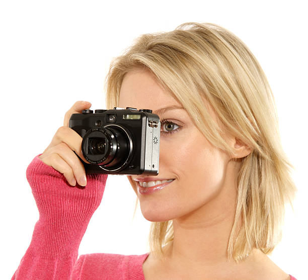 istock Young woman taking a photograph 89269745