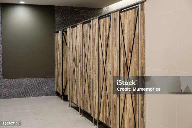 Public Toilet Interior Decorative Wooden Doors Stock Photo - Download Image Now - Decorating, Door, Ornate