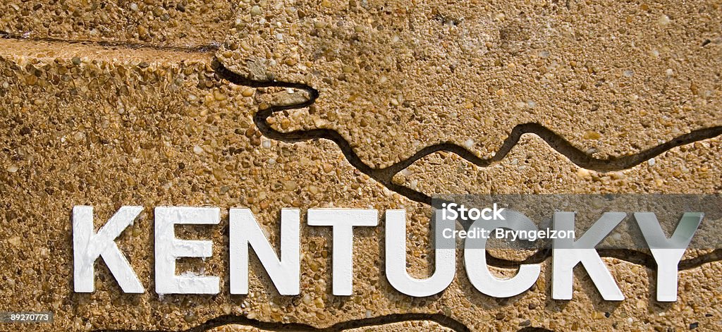 Kentucky texto - Royalty-free Branco Foto de stock