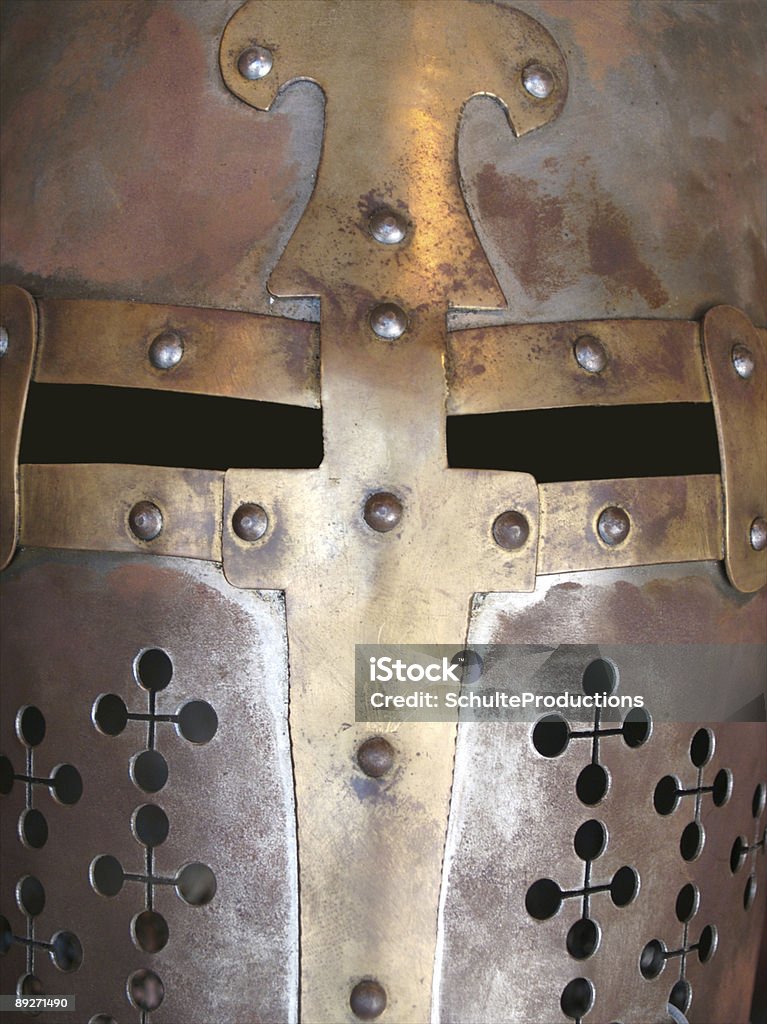 Knight casco - Foto stock royalty-free di Argentato
