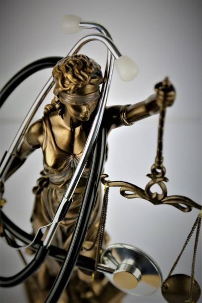 istock An concept Image of a justice with a stethoscope 892716892