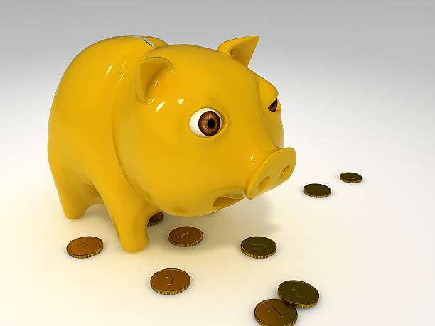 banco de cerdo - piggy bank savings pig currency fotografías e imágenes de stock