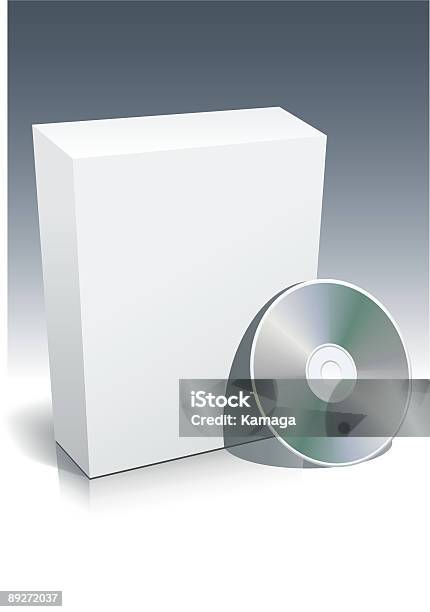 Поле Пустое И Disc — стоковая векторная графика и другие изображения на тему CD-ROM - CD-ROM, DVD-диск, Без людей