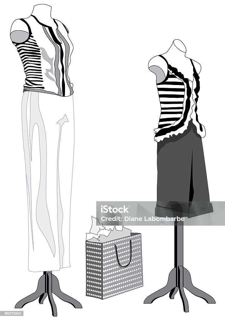 Roupas Manequins - Ilustração de Acessório de teatro royalty-free