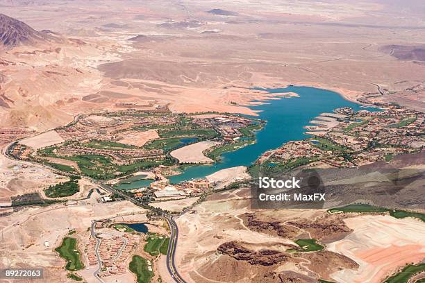 Lake Las Vegas Stockfoto und mehr Bilder von Golfplatz - Golfplatz, Wüste, Luftaufnahme