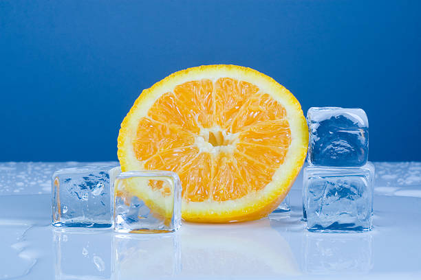 orange drink stock photo