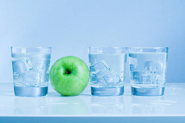 apple drink stock photo