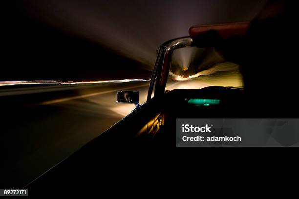 Noite De Condução - Fotografias de stock e mais imagens de Carro Descapotável - Carro Descapotável, Noite, Conduzir