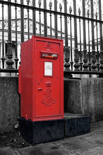 istock Red Postbox in front of the British Museum - London 89272292