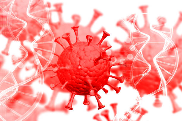 3d вирус - virus molecular structure healthcare and medicine russian influenza стоковые фото и изображения