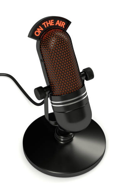 istock 3d render of vintage microphone 892749496