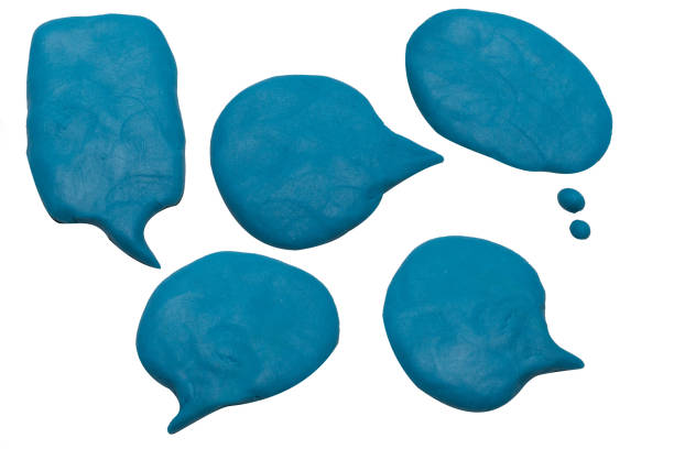 istock The balloon chat playdough image on white background . 892765490
