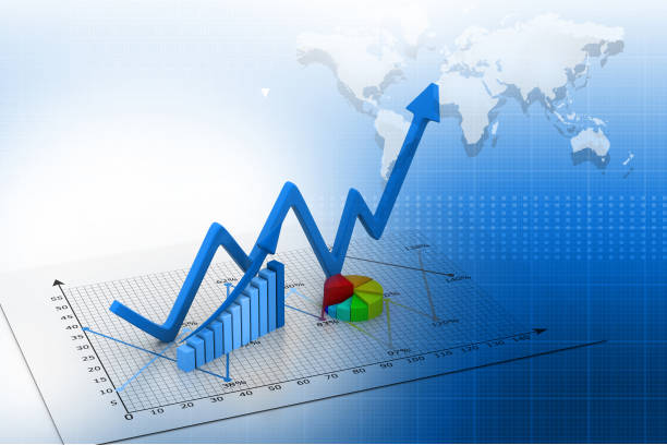 istock Stock Market Graph and business Bar Chart 892766004